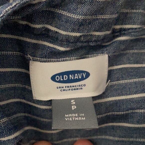 Old Navy stripe button down shirt dress - Picture 6 of 7